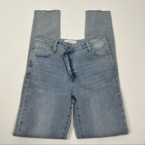 Risen Jeans NWT Crossover Waist Skinny Light Wash Size 9/29